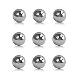Othmro 18mm Precision Chrome Steel Bearing Balls G10 Balls Bearings Precision Beads Silver Color for Bearing Motorcycles Bicycles Casters 10Pcs