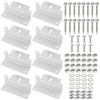 YAYODS 12PCS Aluminium Solar Panel Z Mounting Brackets, Silver Metal