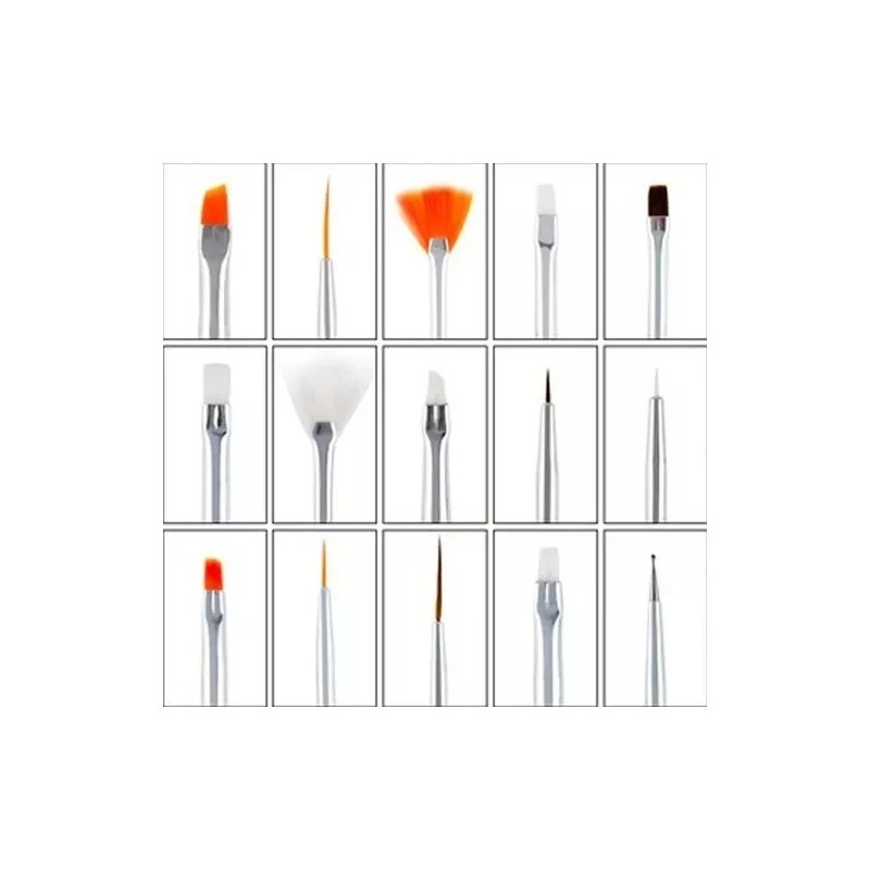 Veraly Set Pinceles Para Mano Alzada Decoracion De Uñas Pincel