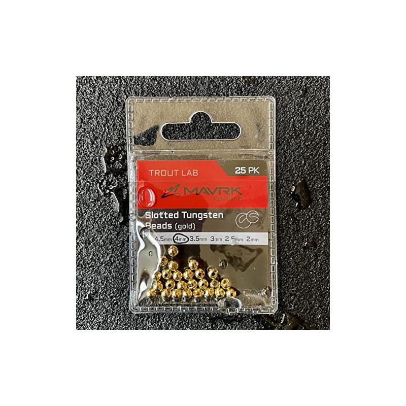 M avrk - Cuentas de tungsteno ranuradas para pesca con