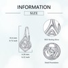 POPLYKE Sterling Silver Celtic Hoops Earrings Small Celtic Knot Huggie