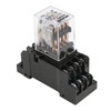 Weasch Electromagnetic Power Relay, HH54PL, AC 12V Coil, 4P4T 4NO