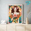 KEYIFA 5D Diamond Painting Rose Lady Diamond Art Kits for