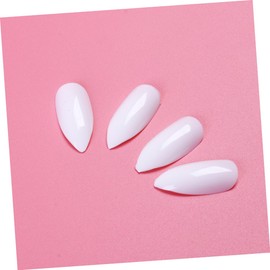 FOMIYES 600pcs Full Cover Nail Pieces Sharp Tips Removable White Fake Nails for Salons Diy Art