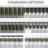 MYSKY HOME Olive Green Linen Pinch Pleated 100% Blackout Curtains