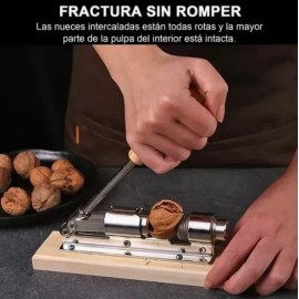 Cascanueces Mecánico De Acero Para Abrir Nueces Quebrador Plateado