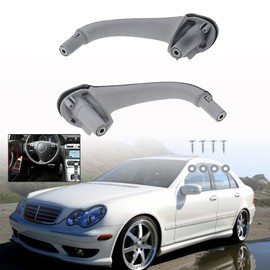 SEBLAFF Gray 1 Pair Interior Door Pull Handle Front Driver & Passenger Side Replacement for 2003-2007 W203 C230 C240 C280 C320 C350 C32 C55 2038101551 2038101651