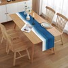 Blue White Table Runner, Non-Slip Dining Table Runners for Kitchen,