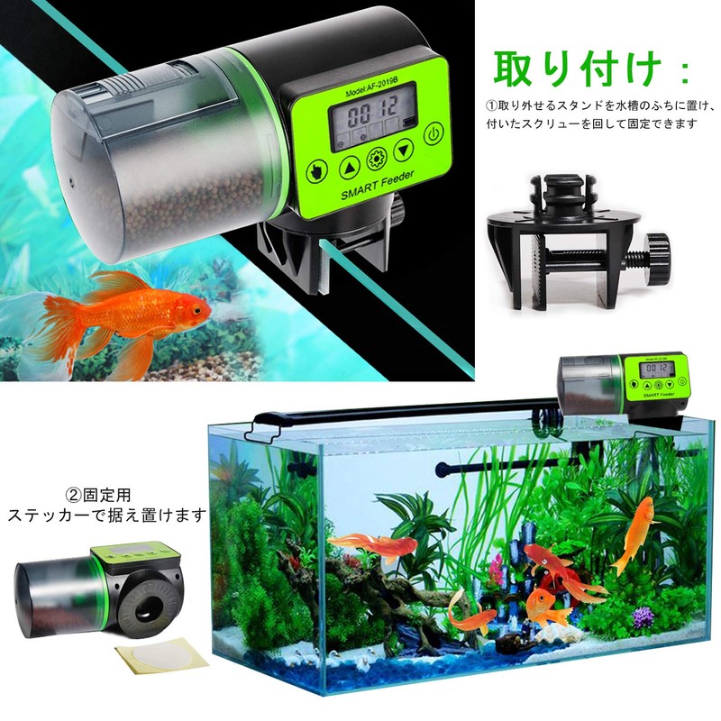 BlueFire Automatic Fish Feeder, Automatic Feeder, Tropical Fish, Goldfish, Medallion