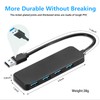 USB 3.0 Hub, 4-Port High-Speed Bus-Powered Expansion Dock, Supports Simultaneous