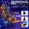 Gaming Chair, Ergonomic Computer Chair with Headrest and Footrest, Height
