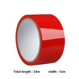 Angeer 2 Rolls/set 52.5 Feet x 2 inch Fun Art Tape Static Tapes Electrostatic Adsorption (Red)