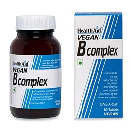 HealthAid Vegan B-Complex Tablets - (Pack of 60 Tablets)