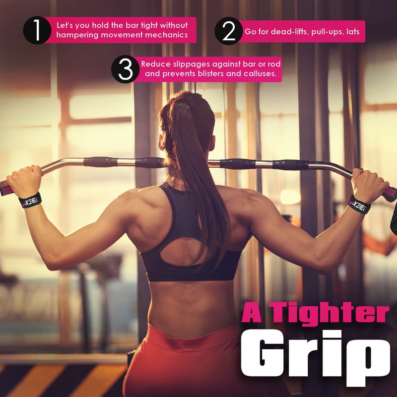 iBEX Weight Lifting Straps with Padded Wrist Support and Advanced
