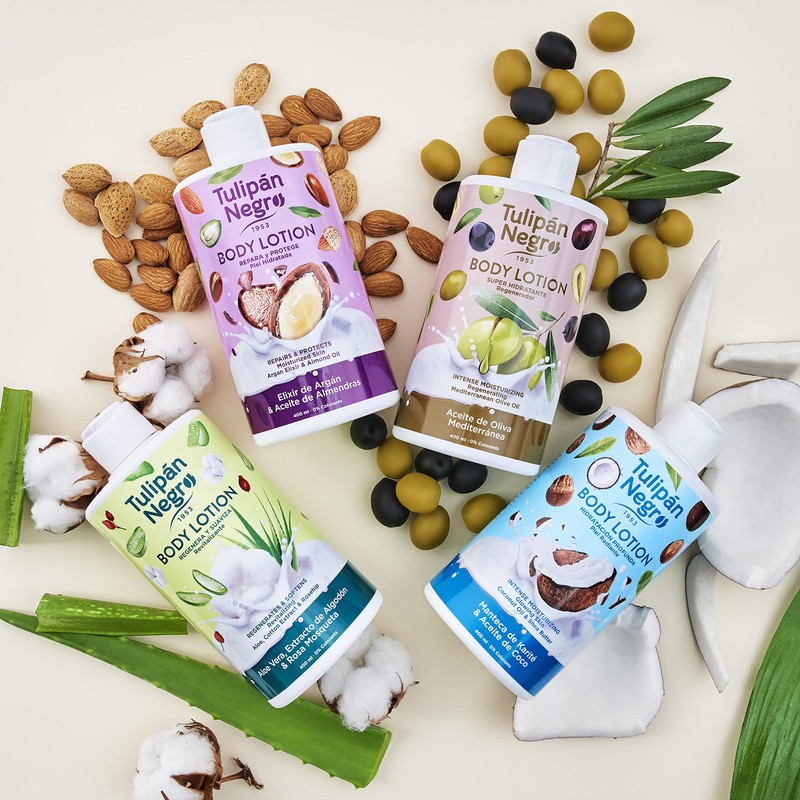 Tulipan : Body Lotion Aloe Vera, Cotton & Rosehip 400