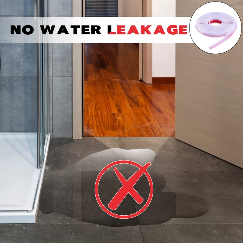 Tondiamo 2 Roll Shower Door Side Seal Strip 196.8 Inch
