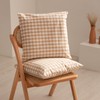 GAMUSI Set of 2 Checked Gingham Cushion Covers 45 x