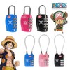 One Piece Genuine TSA Combination Lock for School Lockers & Gym 4-Dial Lock Hot Pink
