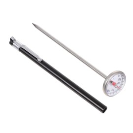 STOBAZA Stainless Steel Probe Thermometer for Milk Coffee Accurate Instant Read Kitchen Thermometer High Temperature Resistant Lightweight Compact Design for Safe Cooking