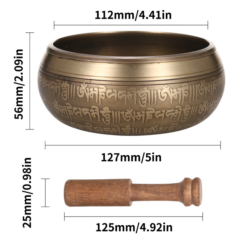 Tibetan Singing Bowl Handmade Buddha Tibet Struck Bowl Ritual Music