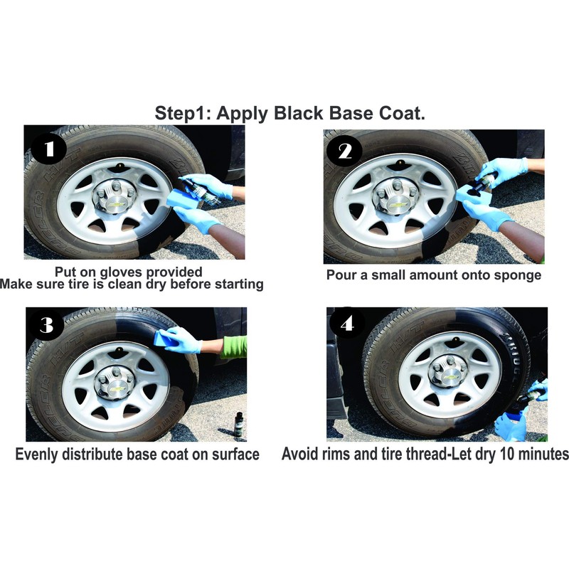 The Treatment 42000 Black Tire Shine System, 4 oz, 1