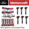 Unbranded 6PCS GENUINE Motorcraft Ignition Coil & Spark Plug For