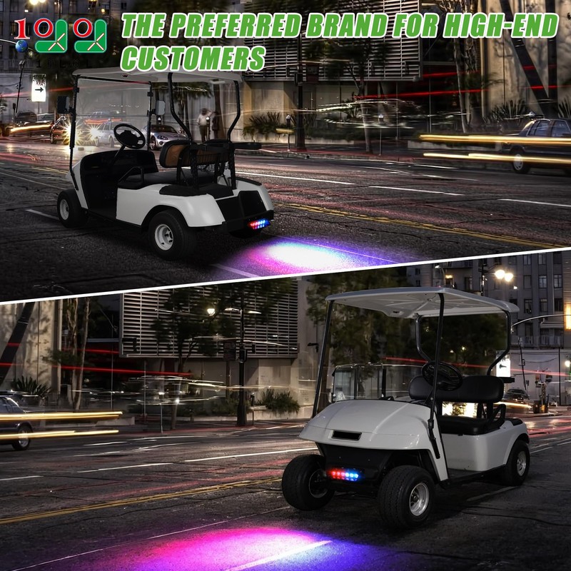 10L0L Golf Cart LED Strobe Light -Universal Emergency Strobe Light