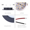Hoysum 12v Under Cabinet Lights for RV Boat Ceiling Black