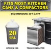 Brute Super Tuff Heavy Duty Kitchen Compactor Bags, Twist Tie