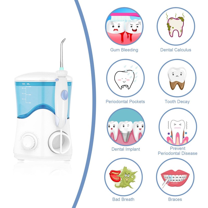 Wp-100 Standard Plastic Oral Hygiene Handle with 4 Irrigators