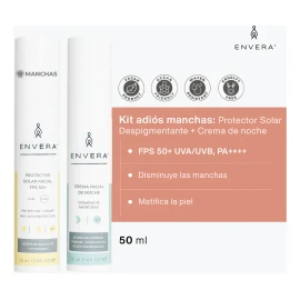 Envera Kit Adios Manchas Protector Fps 50 + Crema De Noche