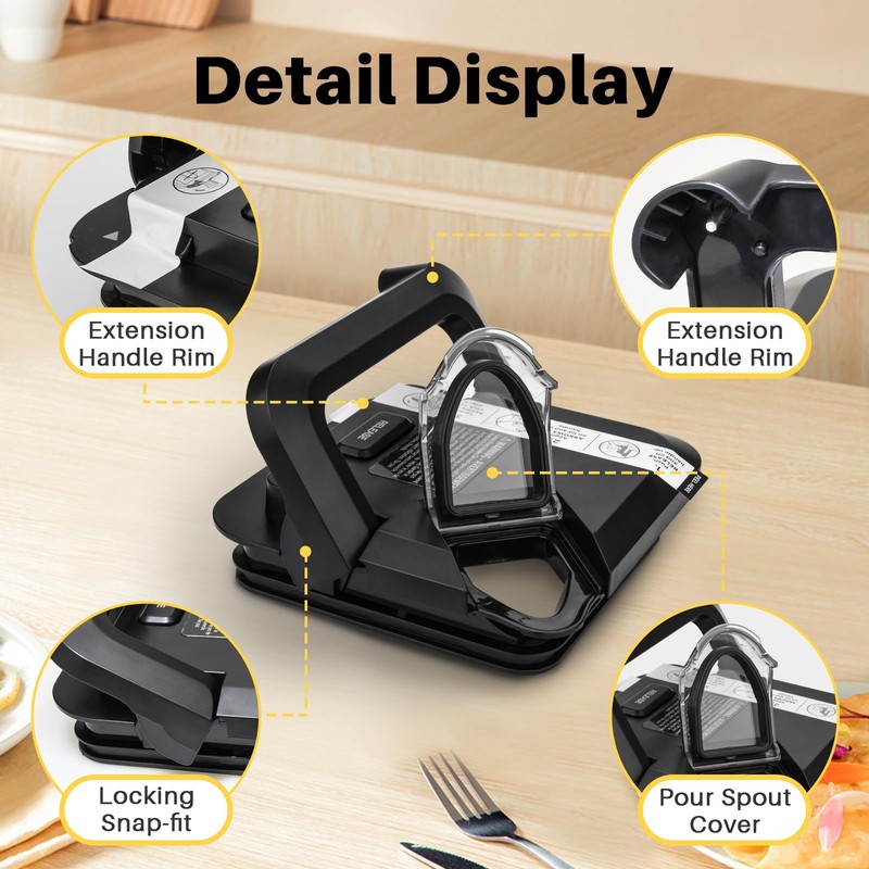 Yncotte Blender Lid Replacement for Ninja,Replacement Locking Lid 72oz Blender