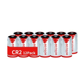 BEVIGOR CR2 3V Lithium Battery 12 Pack, 900mAh Camera CR2 Battery, CR2 Lithium Batteries Video and Cameras, Range Finders, Memory Backup and More, Non-Rechargeable