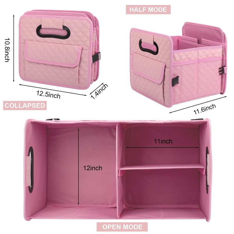 JiatuA Car Trunk Organizer for SUV, Car Storage Organizer Collapsible