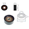 V-Ribbed Belt Tensioner Pulley For FORD Fiesta V Fusion 575189
