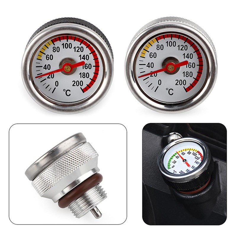 DIIOOMIEEU M20x1.5 Oil Temp Temperature Gauge Filler Caps for Motorcycle