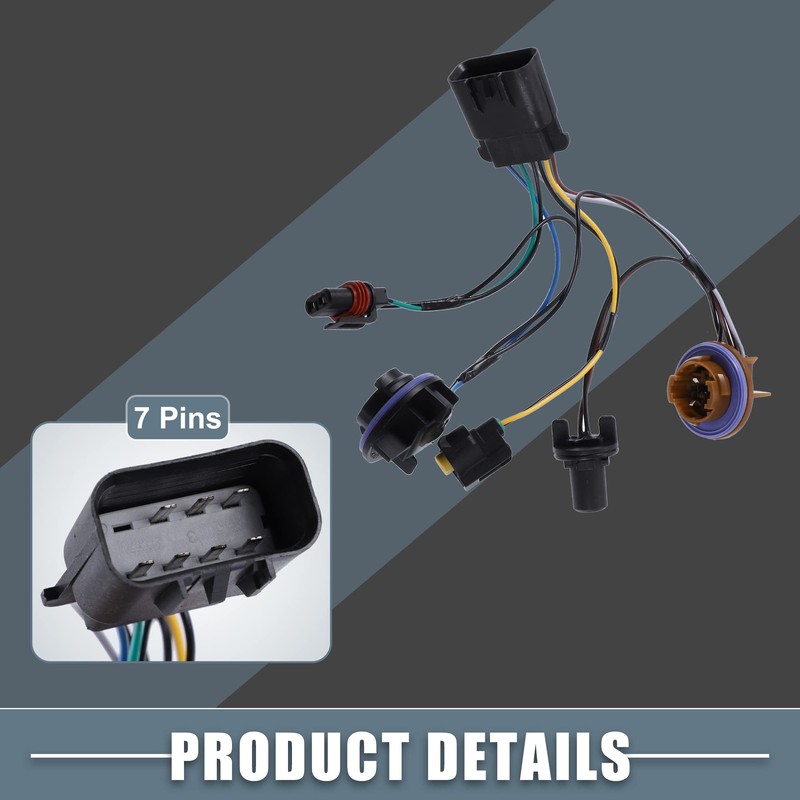 X AUTOHAUX Headlight Headlamp Socket Wiring Harness Adapter 15950809 15782377