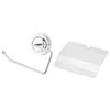 Waterproof Toilet Paper Holder Suction Cup Installation Home Hotel Bathroom