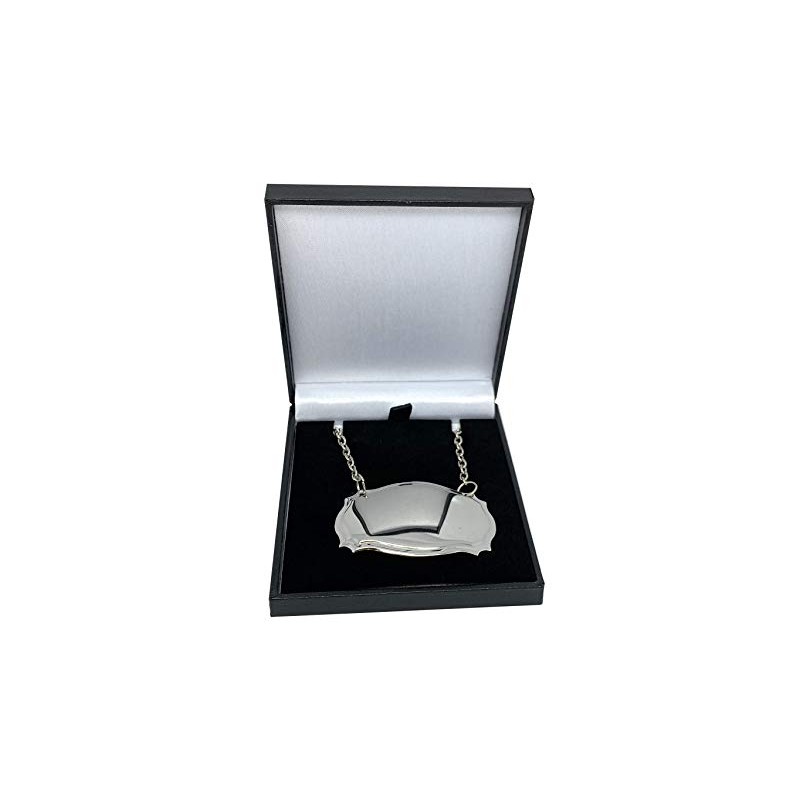 Giftshop UK Gin Engraved Silver Decanter Label