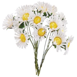 Baker Ross FX956 Daisy Picks - Pack of 20, Spring Flower Craft Embellishments