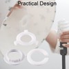20 Pcs Bright White Adapter Ring Reducer Kit For Lampshade
