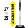 PLAYAPUT Portable Batting Tee for Baseball/Softball, Height Adjustment from 25-37