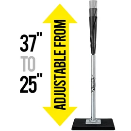 PLAYAPUT Portable Batting Tee for Baseball/Softball, Height Adjustment from 25-37 inch,Easy Transport Premium Baseball Tee with Rubber Top,Heave Duty Base Hitting Tee for Kids/Youths/Adults