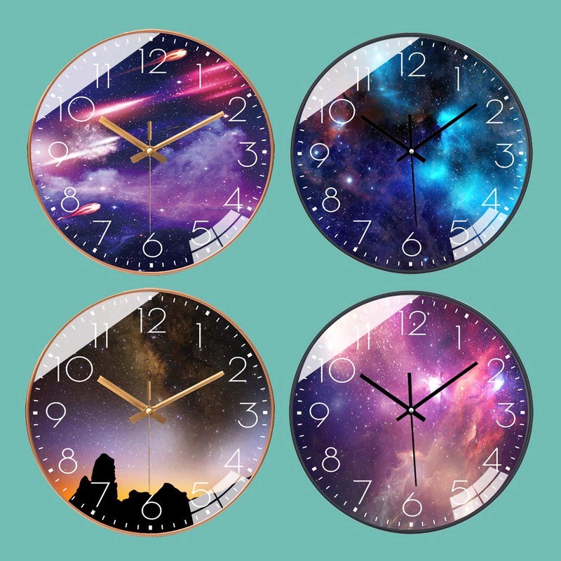 SWECOMZE Silent Wall Clock, 25 cm, Children's Wall Clock, Dial
