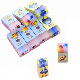 Mecyhomu Eraser Outer Space Spaceship Eraser 9Pcs Pencil Eraser Set Stationery Novelty School Office Children Children Students DIY Drawing Carrying (Airship)