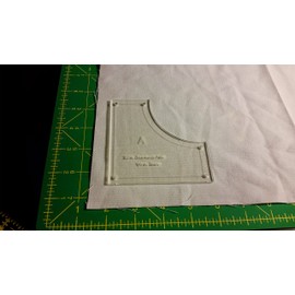 Drunkards Path Quilting Templates 7" & 3.5", with 1/4" Seam Allowance - 4 Piece Acrylic Template Set