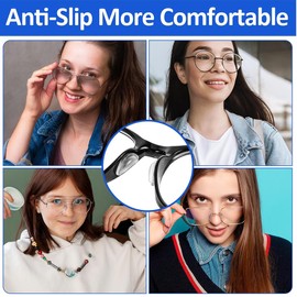 JYNVO 30 Paar Nasenpads Brille Selbstklebend,Anti Rutsch Brillenpads,Brillen Nasen pads Silikon für Vollrahmen Brillen & Sonnenbrillen(1 mm Transparent)