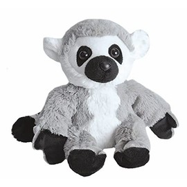 Wild Republic Ring Tailed Lemur Plush, Stuffed Animal, Plush Toy, Gifts for Kids, Hug’Ems 7"