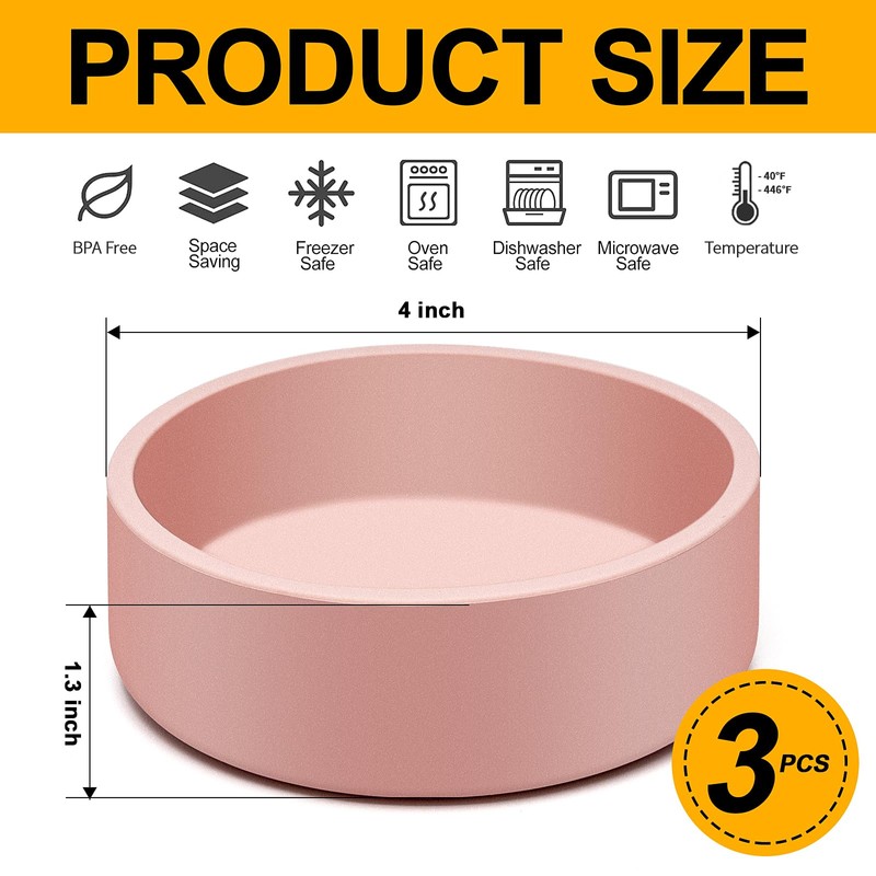 Silicone Egg Poacher with Lids, 3 Pack Microwavable Egg Poaching