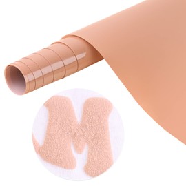 Tintnut Puff Vinyl Heat Transfer - 10inches x 6ft 3D Light Taupe Puff HTV Roll Heat Transfer Vinyl Foaming Colorful Puffy Iron on Vinyl for T-Shirts DIY Compatible with Cricut or Silhoutte Cameo